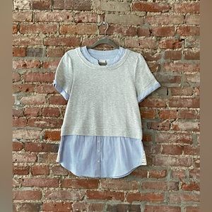 🤍💙 Anthropologie XSmall short sleeves shirt